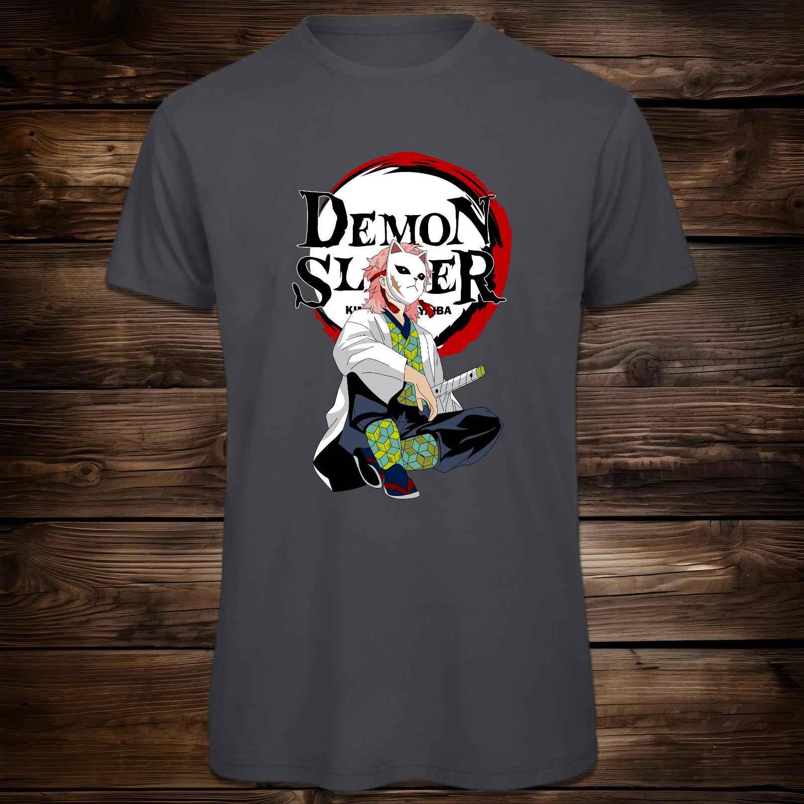 Urokodaki Masked Character T-Shirt Mens Womens Tees Top - Demon Slayer Anime Apparel 3XL