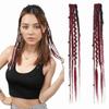 Extensiones de Cabello Sintético Tejido Hechas a Mano con Clip Trenza Larga con Clip para Uso Diario Fiesta