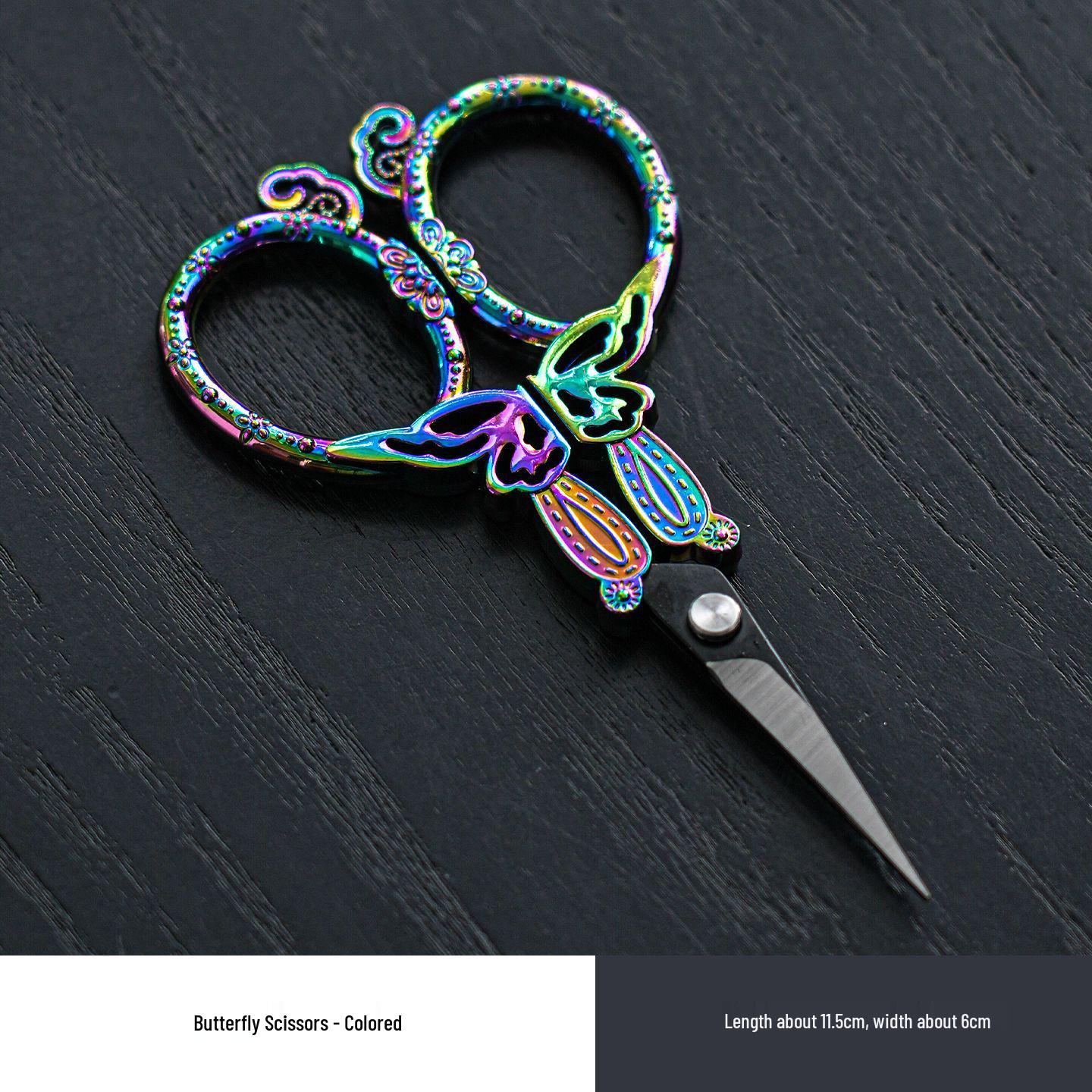 Retro Stainless Steel Horse-Shaped Household Scissors