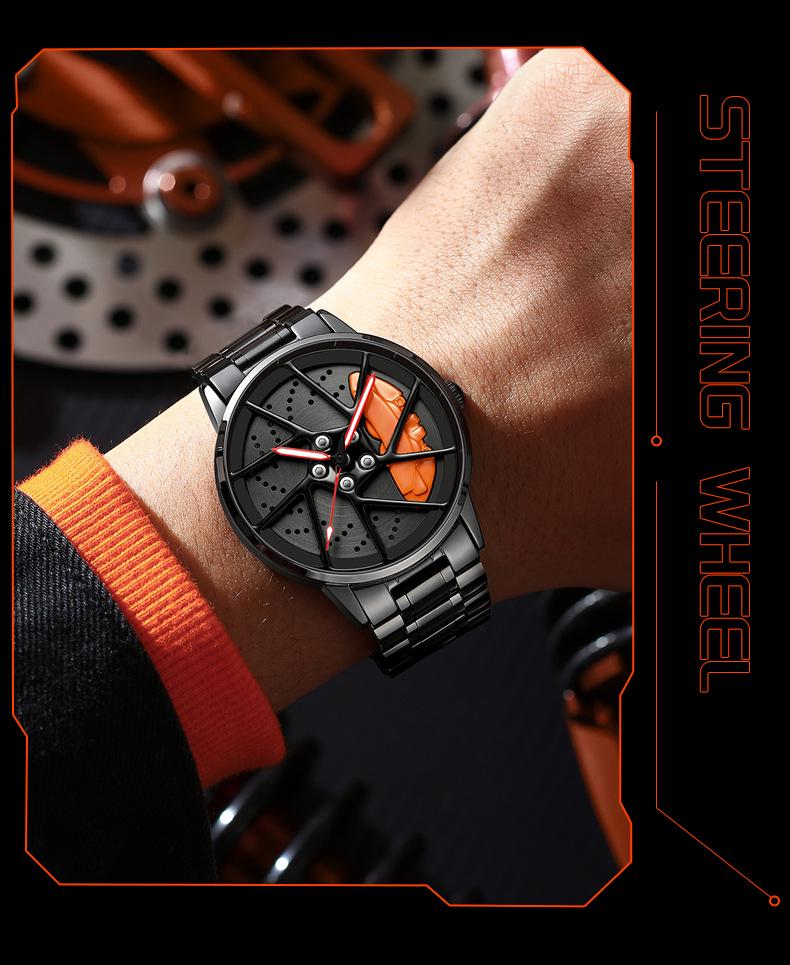 SVJ 3D Hollow Quartz Men's Watch - High-End Genuine Tesla Design