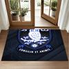Sheffield Wednesday Design Crystal Velvet Rug Soft Decorative Mat for Bedroom Entrance