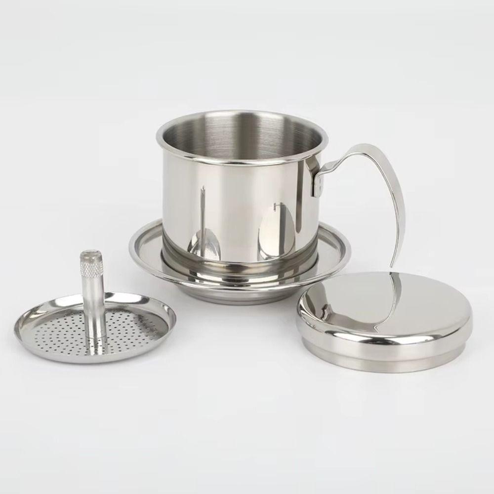 Steel Filter Vietnamese Coffee Pot With Handle Coffee Drip Filter  Pour Over Coffee