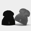 Embroidered Beanies Hats Cotton Knitted Hats Winter New Ear Protection Hat