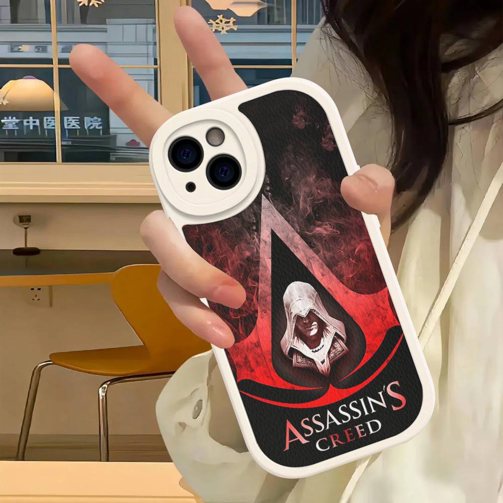 A-Assassin S -Creed Gaming Phone Case For IPhone 16 15 14 13 12 11 Pro Max Plus Leather Cover