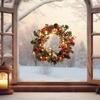 Christmas Wreath for Front Door Artificial Pine Wreath with Berries/Pinecones/Flowers for Holiday Indoor Outdoor Wall Window Porch Decor