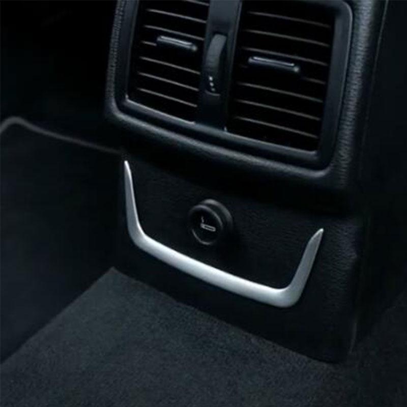 For BMW X1 F48 2016 - 2022 ABS Chrome Rear Cigarette Cigar Lighter Trim Decoration Sticker Cover Moulding Interior Accessories