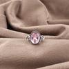 Morganite Ring, Handmade Gemstone 925 Solid Sterling Silver Ring Dainty Jewelry, For Engagement Gift