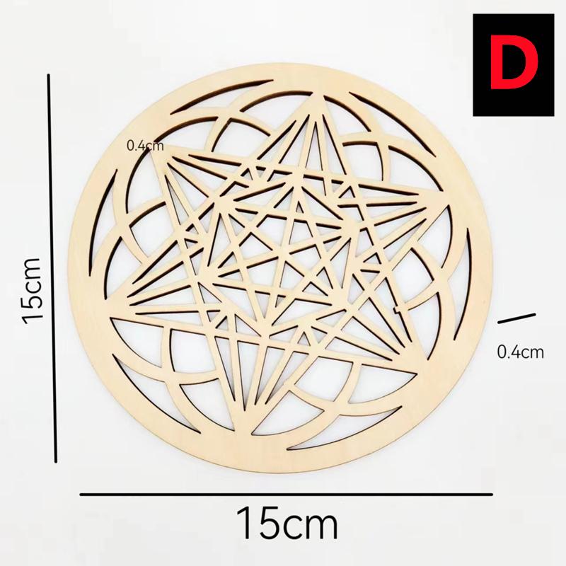 New Wooden Wall Sign Flower of Life Shape Laser Cut Wood Wall Decor Coasters Craft Making Sacred Geometry Meditation Ornament