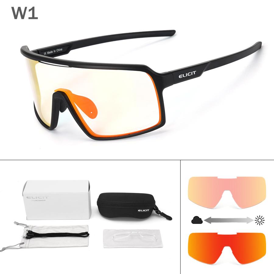 Photochrome Radbrille Sonnenbrille Herren Damen Mountainbike Rennrad Brille UV400 Fahrradfahren Outdoor-Sport Wandern Goggles