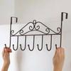 Multi Functional 7-hook Door Top Back Hanging Rack Storage Rack Without Punching Holes Clothes Hanging From The Back of The Door