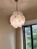 French Artisan Glass Chandelier - Vintage Crystal-Embellished Lighting for Restaurant, Living Room & Bedroom Decor