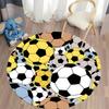 Free Shipping! Colorful Soccer Ball Rug for Kids' Sports Room Round Carpet for Home Sofa Bedroom, Gift