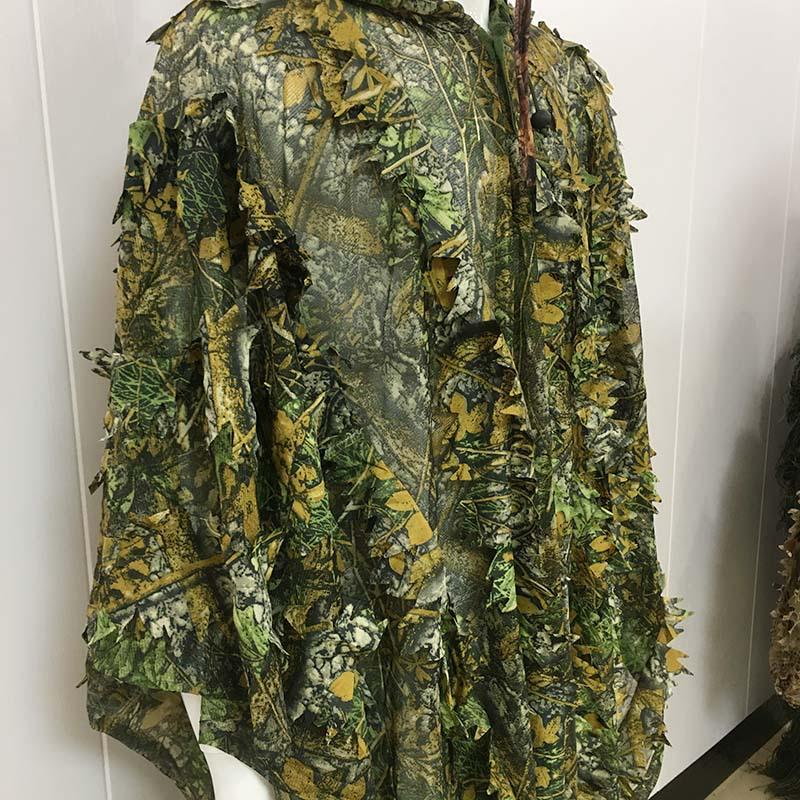 3D Bionic Maple Leaf Ghillie Suit for Bird Watching and Photography - Camouflage Cloak for Adults and Children