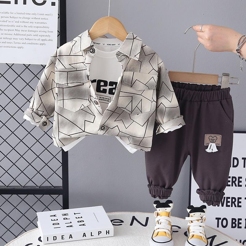Kids Casual Long-Sleeve Set, Comfortable Daily Wear Outfits