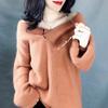 Women V-Neck Pullover Knitwear Sweater Slim Solid Color Sweater Long Sleeve Knit Tops