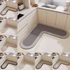 Water Absorbent Anti-Slip Floor Mat Oil-Proof Waterproof Doormat Kitchen Carpet Kitchen Floor