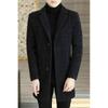 Men's Woolen Mid-Length Slim Fit Lapel Coat - Youth Winter Fashion