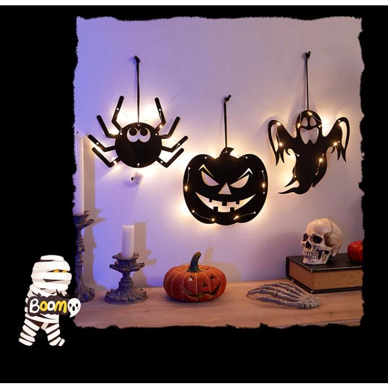 Halloween  Decoration Room Window Arrangement Luminous Pendant Pumpkin Lantern Party Scene Props   Halloween Decoration 2026