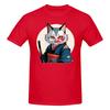 Piece Ninja Warrior Novelty  Cotton TShirt Samurai Cat Tees Tops For Unisex