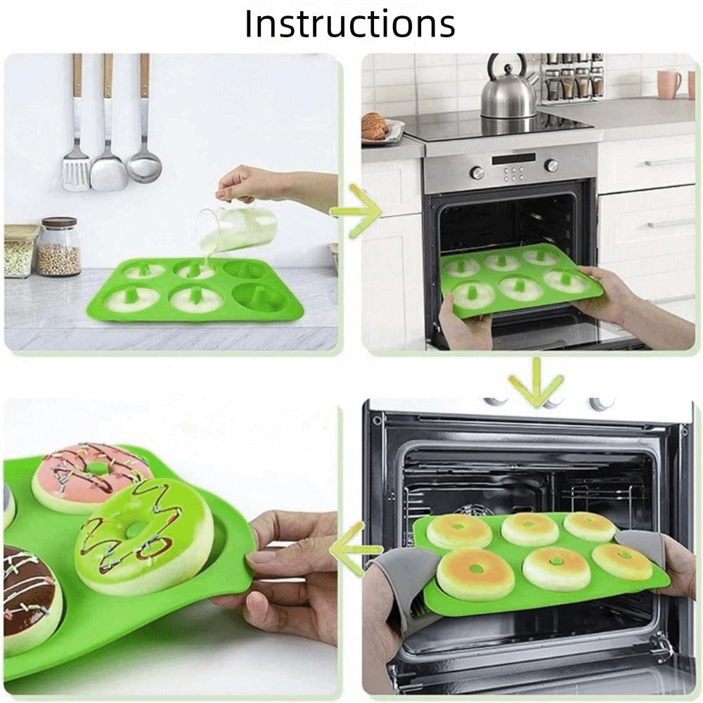 Silicone Baking Pan High Temperature Resistant Cake Mold New Donut Mold  Dessert DIY