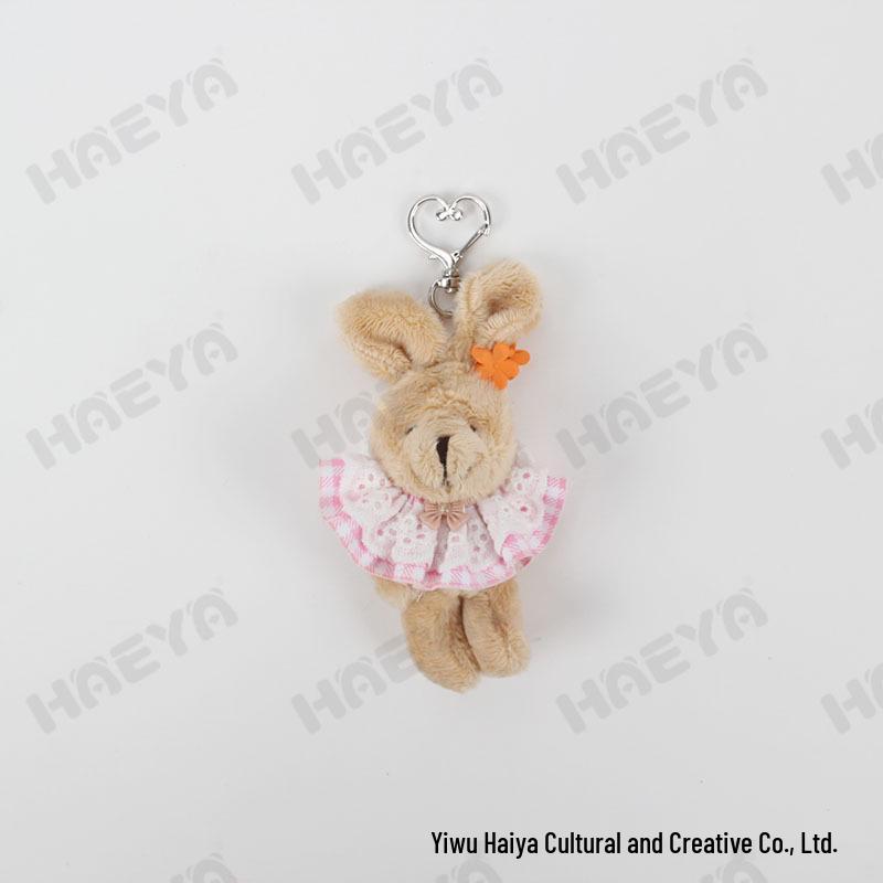 INS Adorable Rabbit Plush Skirt Pendant - Perfect Little Princess Holiday Gift for Phone or Bag.