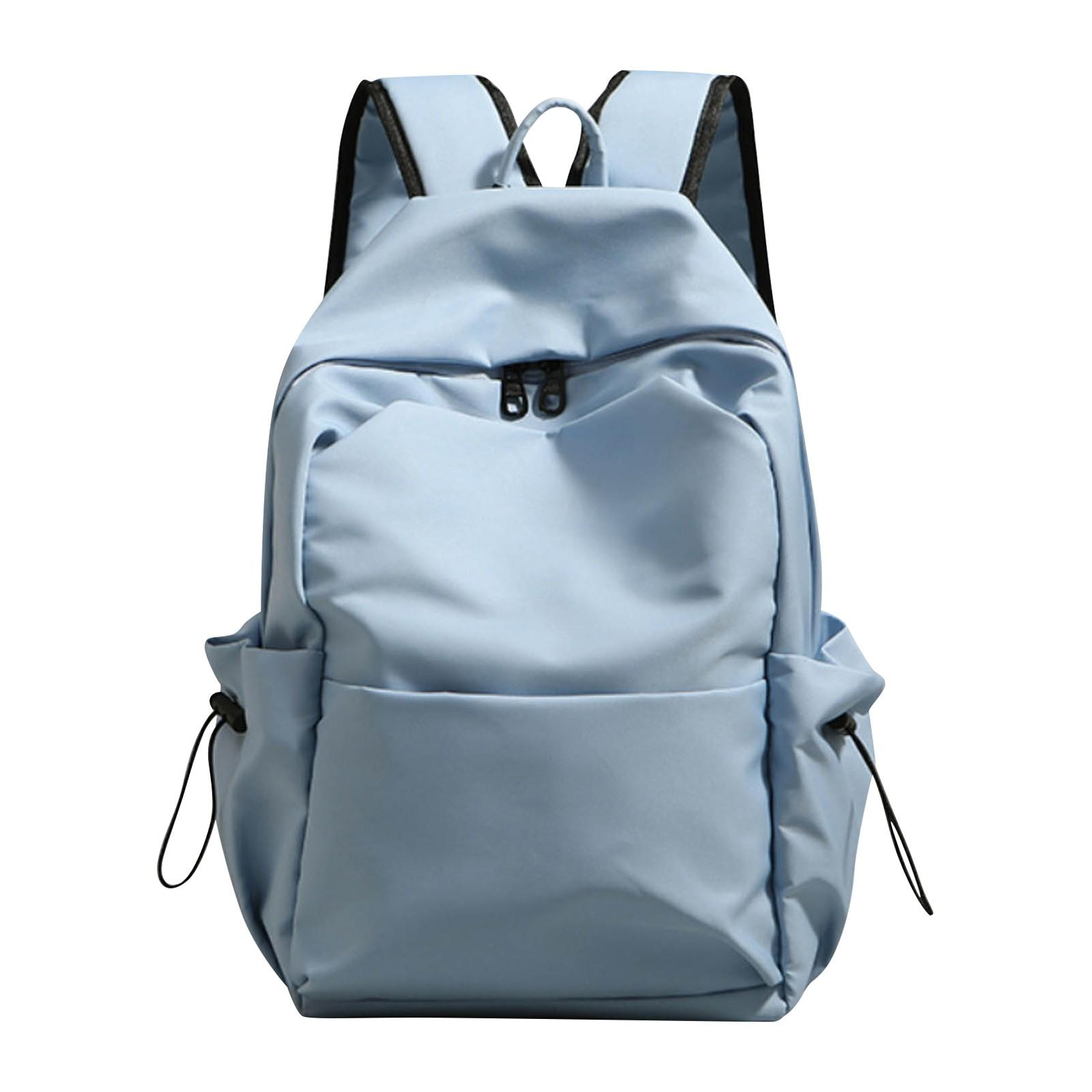 

Рюкзак большой емкости, модный студенческий рюкзак, повседневный рюкзак One Size синий