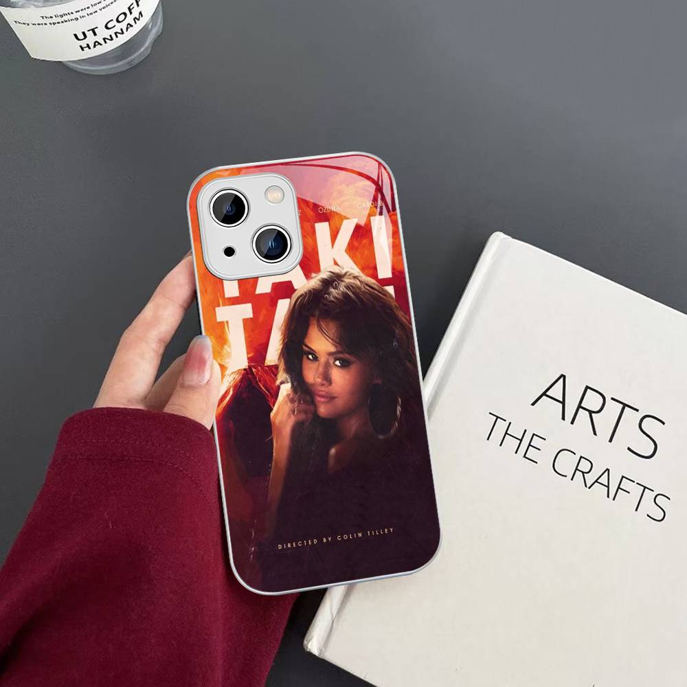 Singer Selena Gomez Tempered Glass For Iphone 14 13 12 11 Pro Mini XS MAX 14Plus X XS XR Fundas