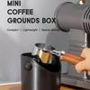 Mini Espresso Coffee Knock Box with Removable Knock Bar and Non Slip Base