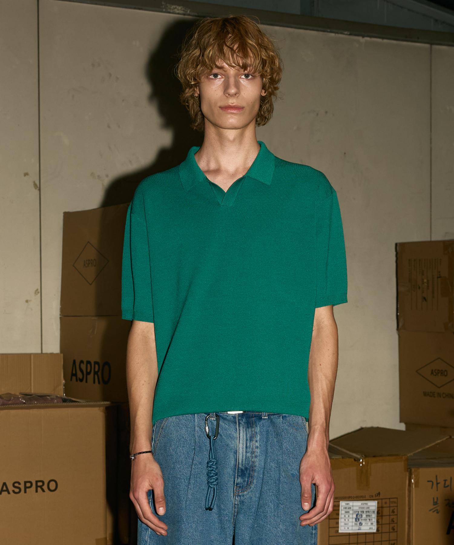 Le Dept Summer Cool Knit Thierry [Green] Green/L