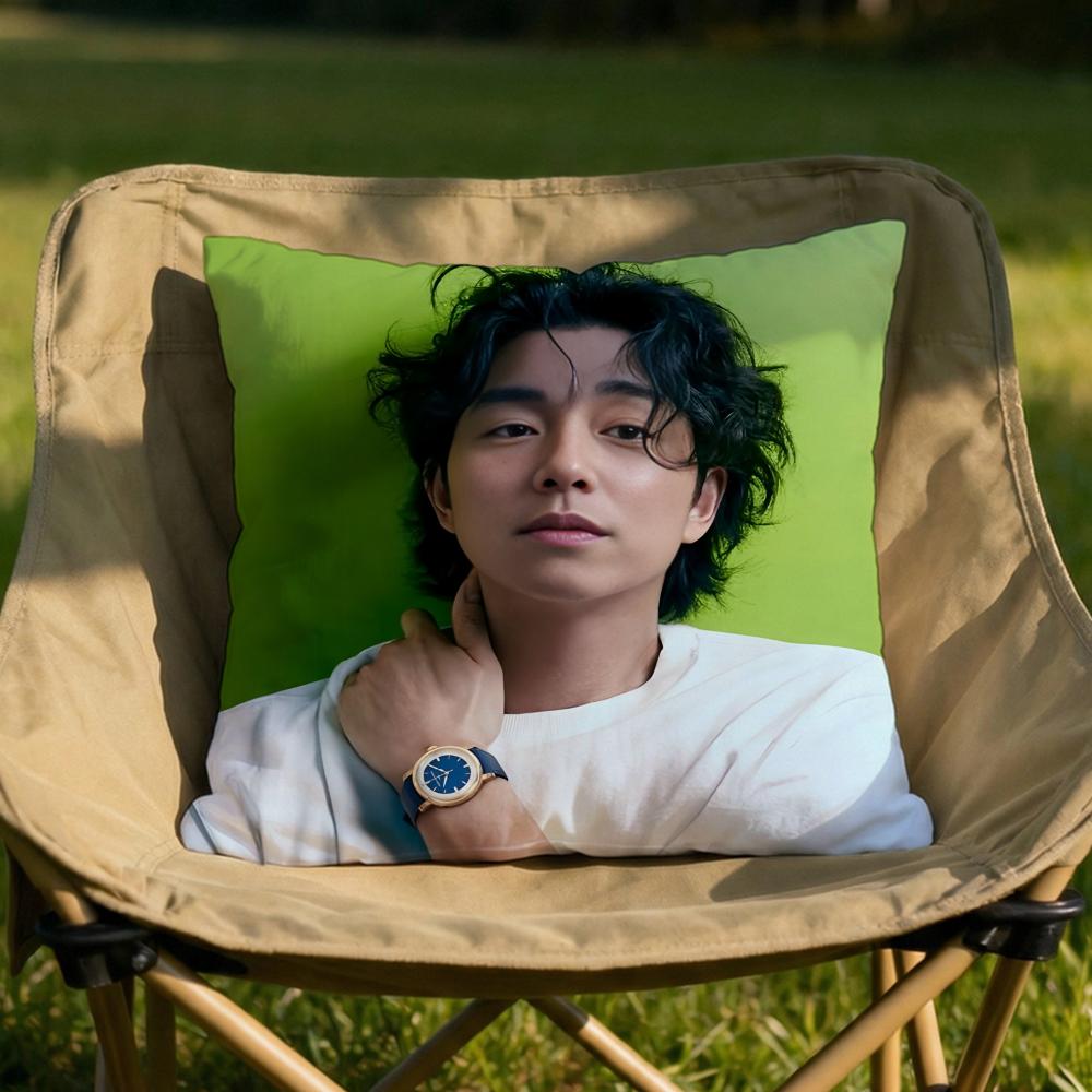 

GGong YYoo KPOP Cushion Cover Soft Reversible Durable Pillow Cover MultiScene Use for Home Car Daily Comfort 30x30cm