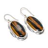 Tiger Eye Gemstone Handmade 925 Sterling Silver Jewelry Earring 1.97" SU-10131