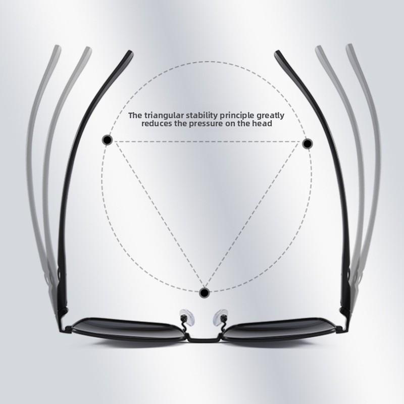 Herren Quadratischer Rahmen Polarisierte Sonnenbrille, UV400 Anti-UV Minimalistisch Mode Brillen Klassische Fahr-Polarisierte Brillen