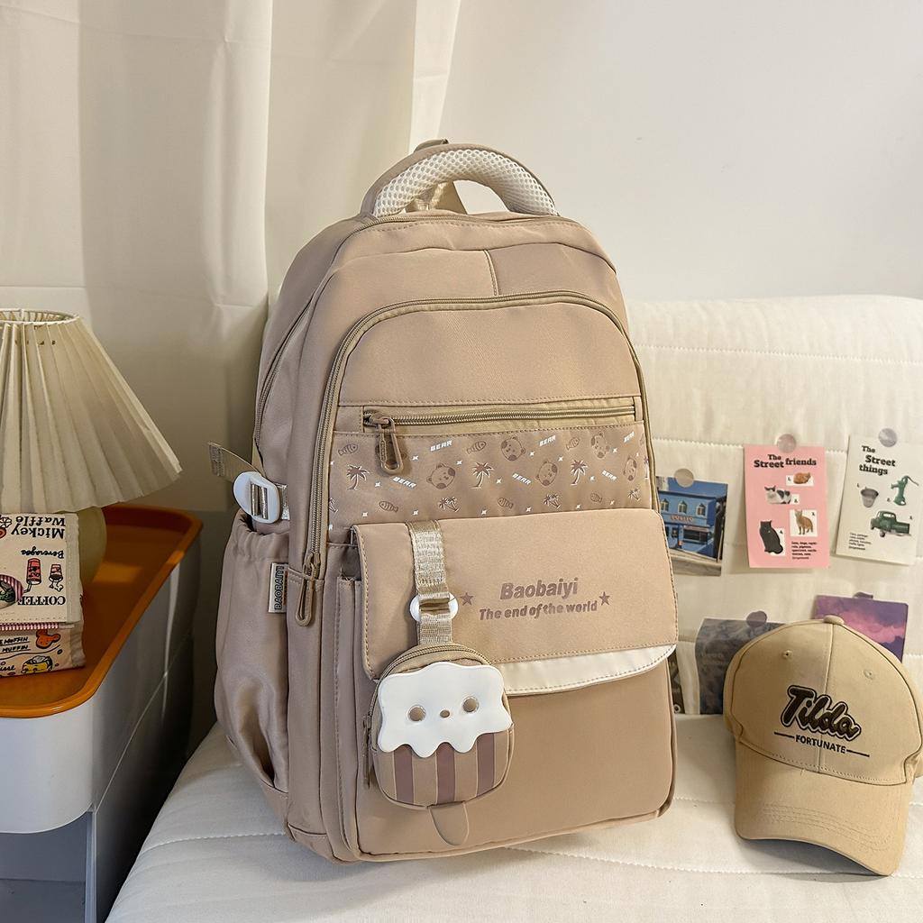 Schoolbag Korean Version 1011 Versatile Large-capacity Schoolbag Female Campus Style Female Junior High School Student College Student Backpack