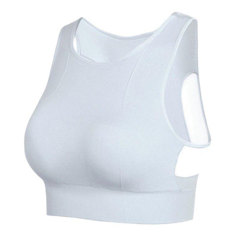 Atmungsaktive Mesh-BHs für Damen, stoßfest, gepolsterter BH, solide, nahtlose Fitness-Unterwäsche