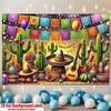 2D Flat Banner 1 Piece Colorful Mexican Party Background Suitable for Birthdays Weddings Cultural Celebrations