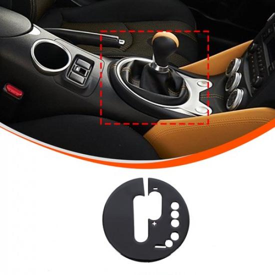Glossy Black Center Gear Shift Panel Trim Sticker For Nissan 370Z Z34 AT 08-20