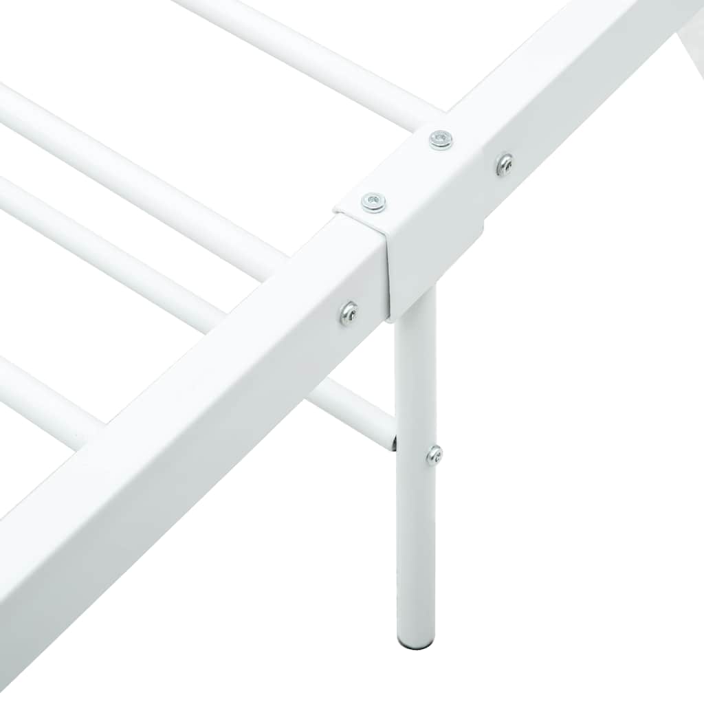 White Metal Bed Frame 140*200 cm