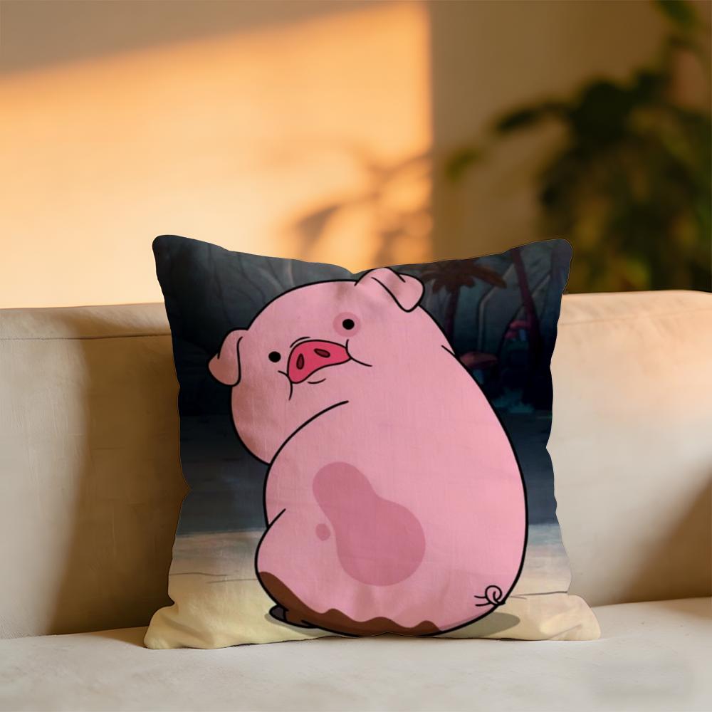 Gravity Falls Cushion Cover Cozy Velvet Throw PillowSoft Warm Cushion For Sofa  Bed