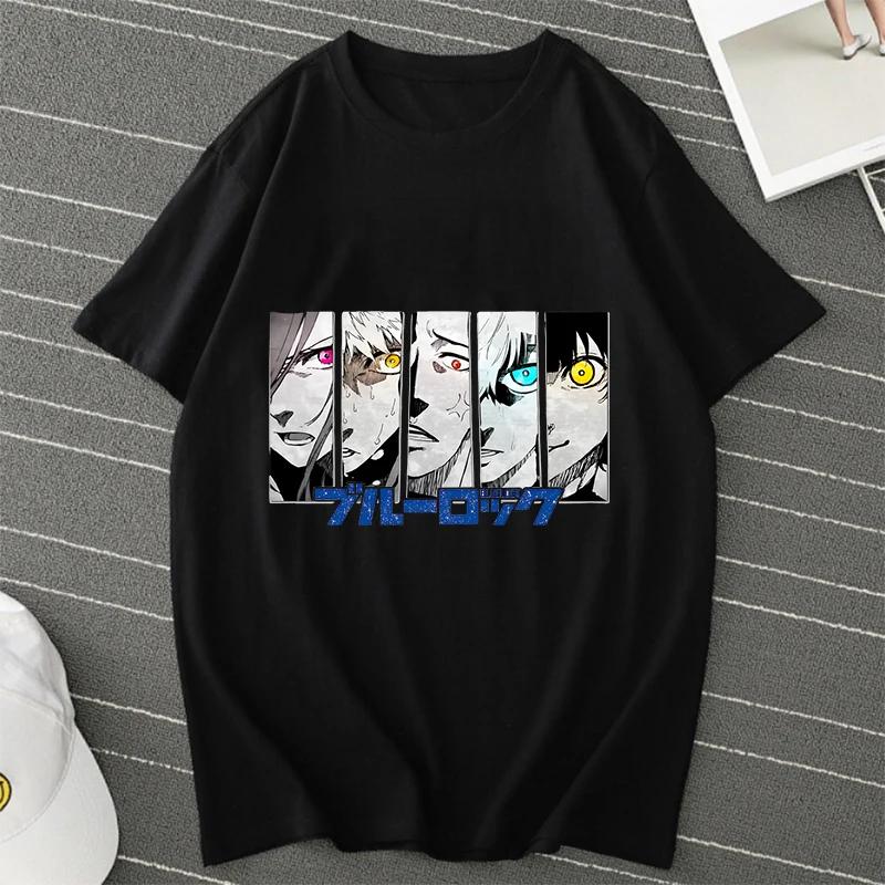 BLUE LOCK Yoichi Isagi Manga Tričko Retro Hip Hop Unisex Tričko Streetwear Grafická Trička BLUE LOCK Nadměrná Trička Topy
