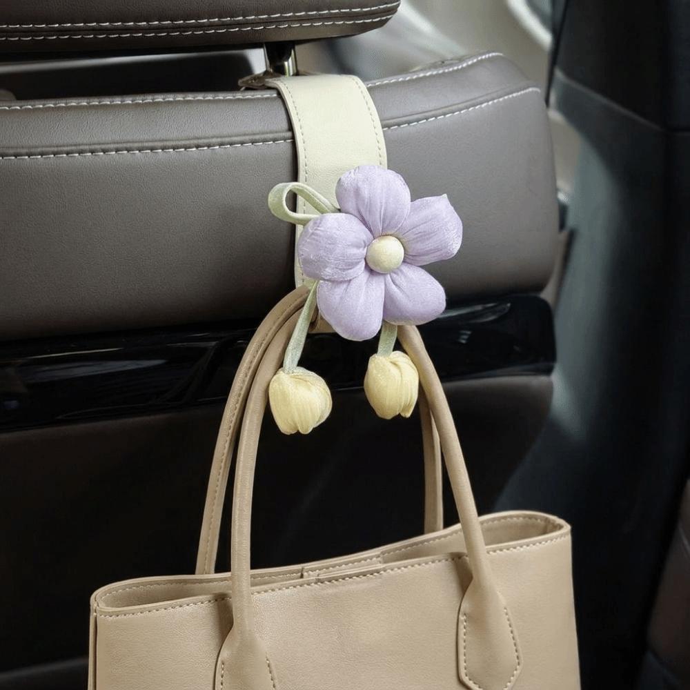 Space Saver Car Back Seat Hooks Leather Car Hanging Hook Automotive Storage Hanger Family Car