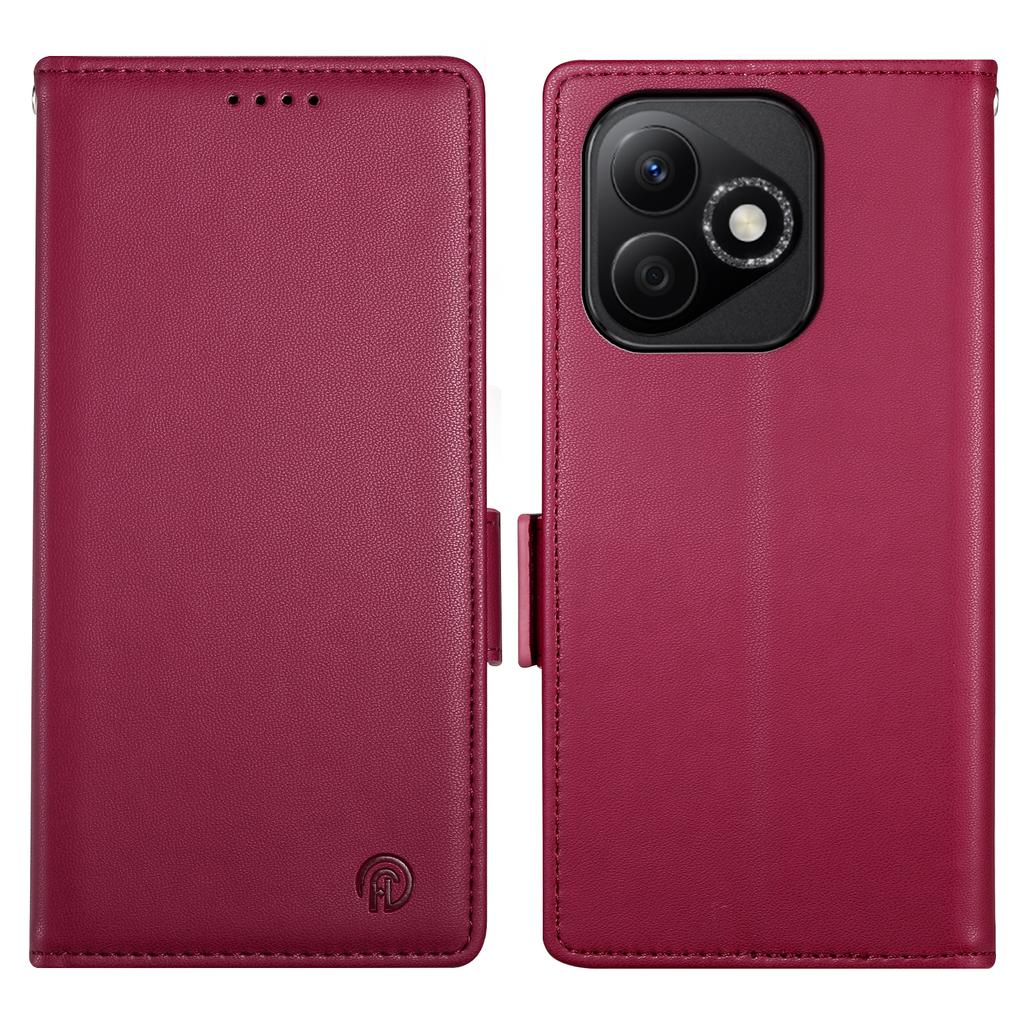 DF-010 For Honor X60i 5G Stand Case PU Leather Wallet Phone Cover