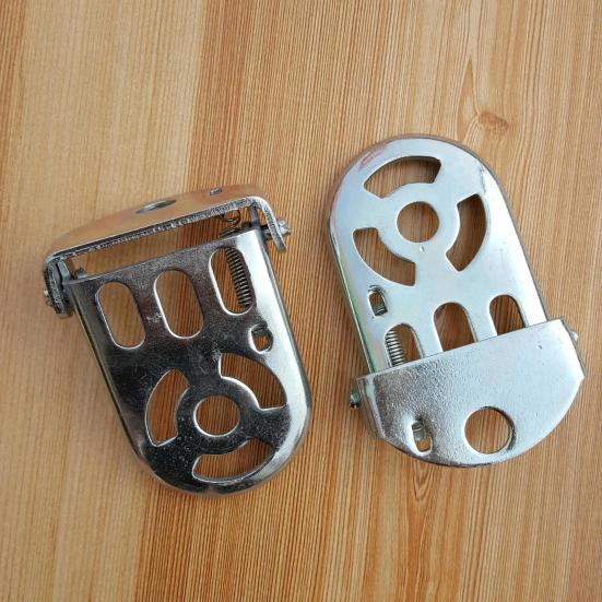 1 Pair Bike Foot Peg Strong Loading Folding Steel Anti-rust Bike Foot Footrest Pedal for MTB