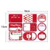 2 Bögen Frohe Weihnachten Dekorative Aufkleber zum Einpacken von Geschenken Weihnachtsgeschenk Selbstklebendes Papier Namensschild-Aufkleber Schneemann