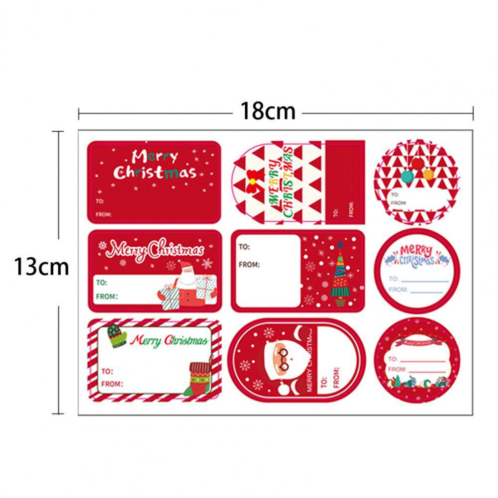 2 Bögen Frohe Weihnachten Dekorative Aufkleber zum Einpacken von Geschenken Weihnachtsgeschenk Selbstklebendes Papier Namensschild-Aufkleber Schneemann