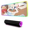 Sameko Saba Mouse Pad RGB Gaming Mousepad Big LED Pad PC Desk Mat Luminous Mouse Pad Large Keyboard Mats Table Rug With Backlit