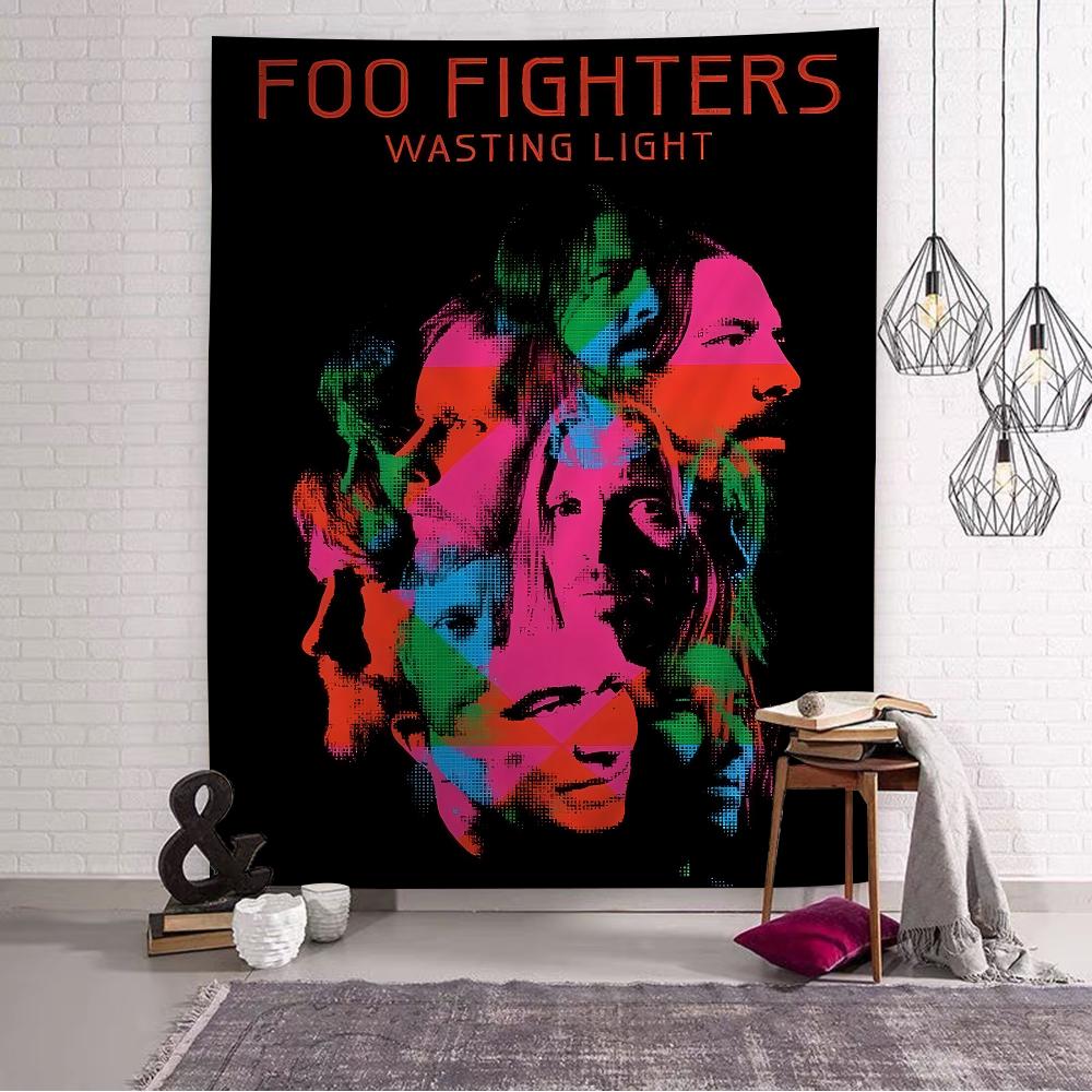 Foo Fighters Band Tapestry Art Printing Japanese Wall Tapestry Anime Wall Hanging Home Decor