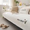 Simple Plush Sofa Cover Hot Anti Slip Slip Cat Scratch Couch Cushion Four Season Universal Minimalist Chair Protector