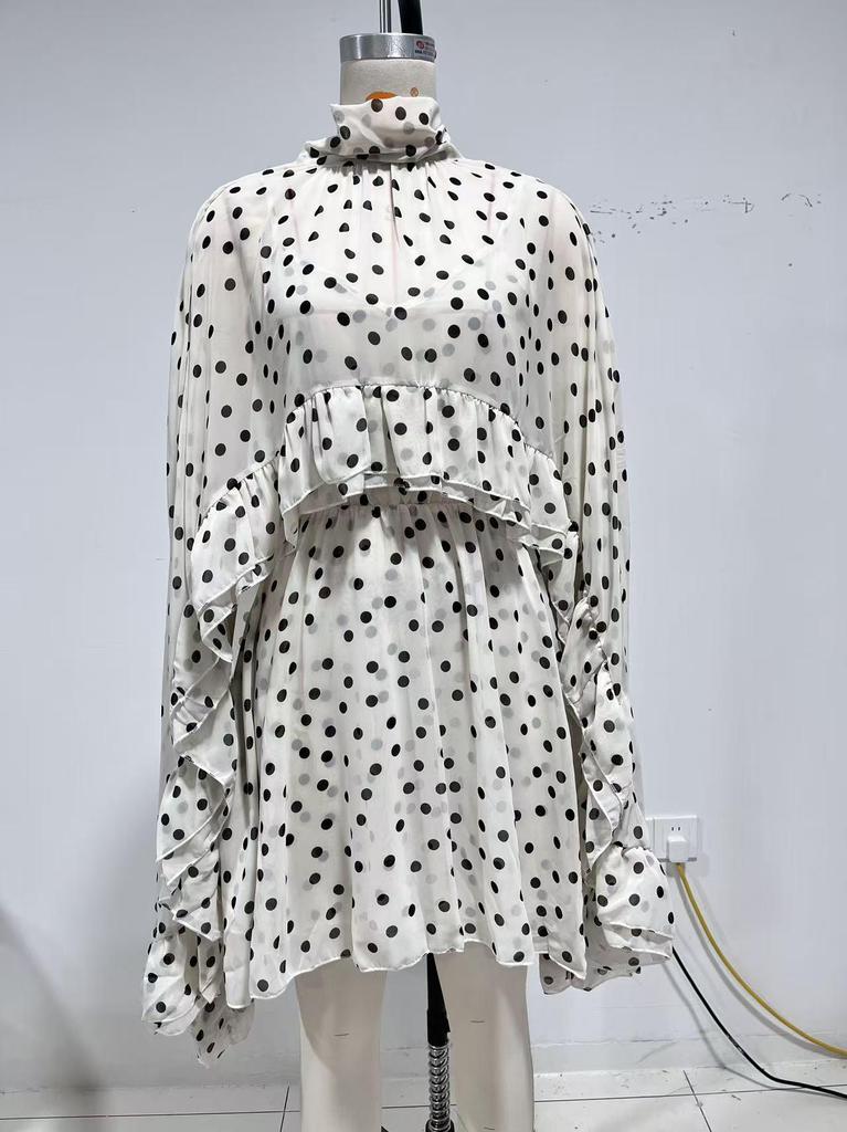 Elegant Spring/Summer Chiffon Dress & Camisole Two-Piece Set