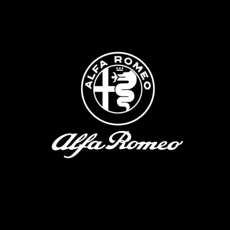2Pcs Led Car Door Projector Laser Logo Light For Alfa Romeo Giulietta 2011-2019 Giulia Stelvio 2017-2023 Welcome Ghost Lights zl5