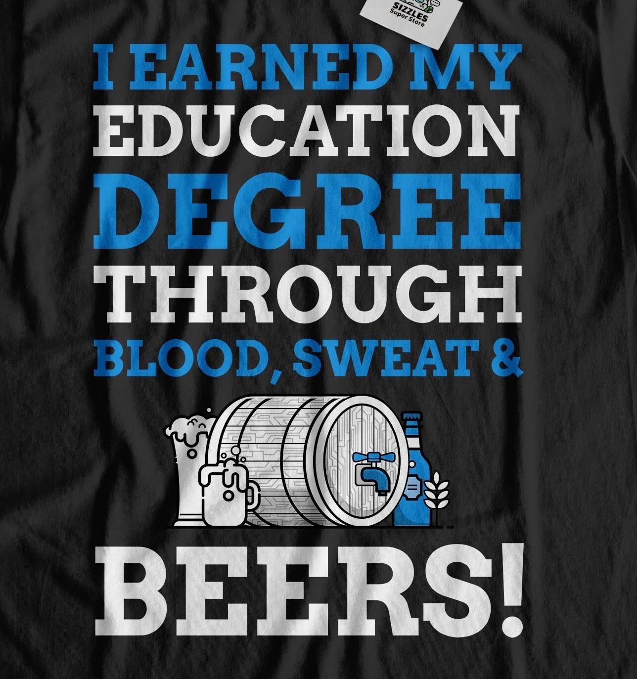 Unisex Funny Education Degree T-Shirt Educational Teaching Graduate Gifts L